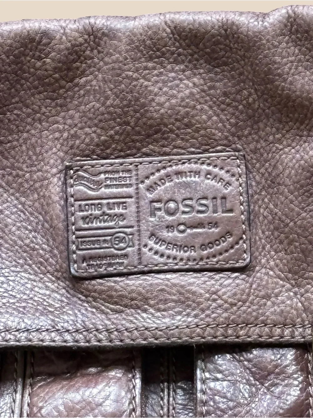 Vintage Fossil Brown Leather Morgan Traveler Crossbody Messenger Bag 10 X 11